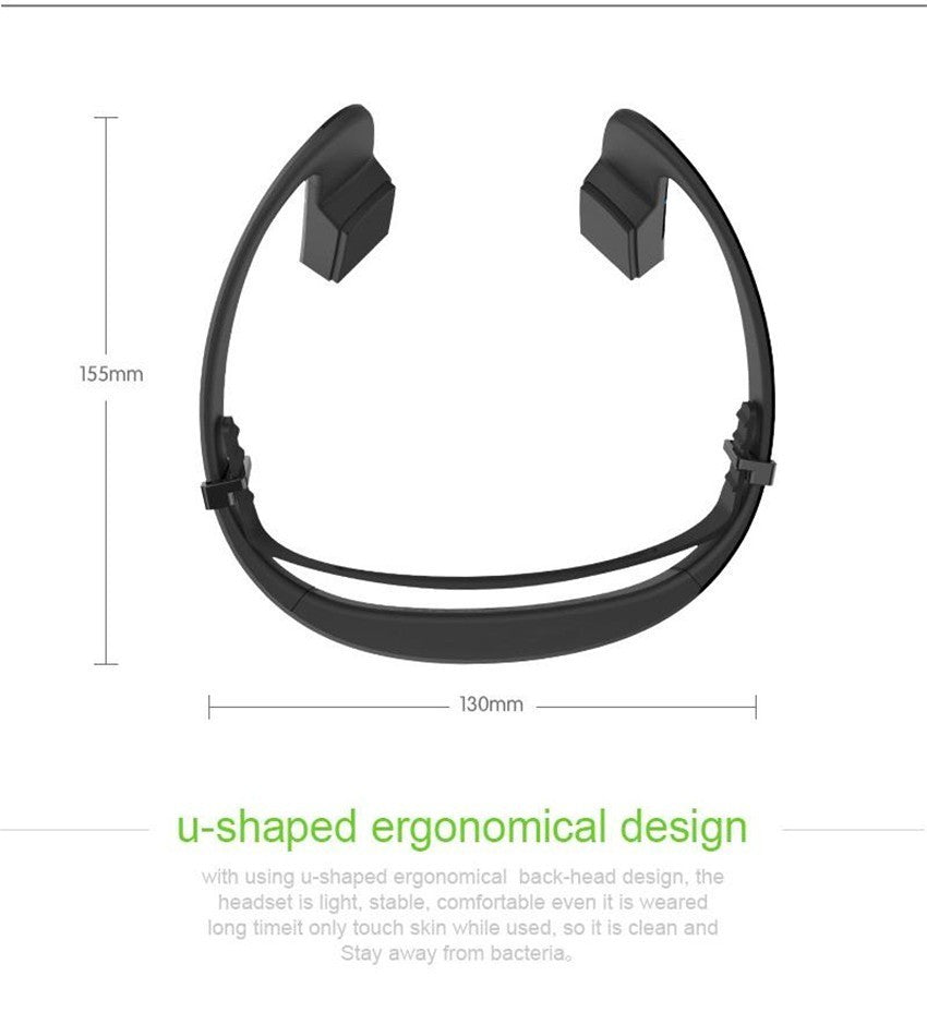 Wireless Bone Conduction Bluetooth Headphones - Open Ear Design for Sports & Running