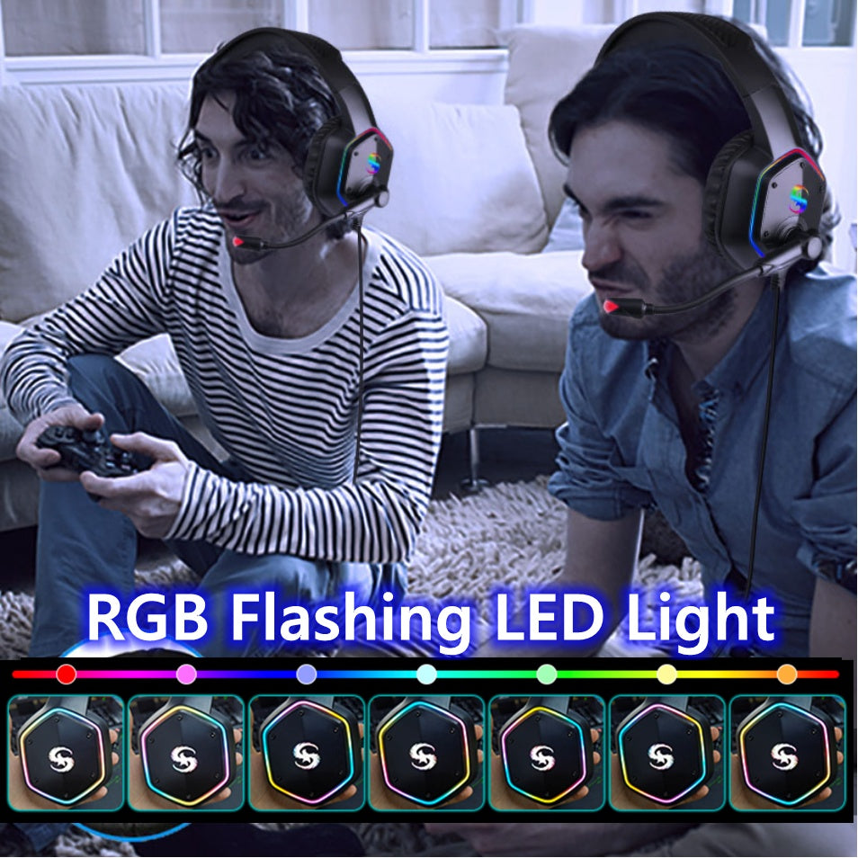 Professional Gaming Headset with 3D Surround Sound & Active Noise Cancellation