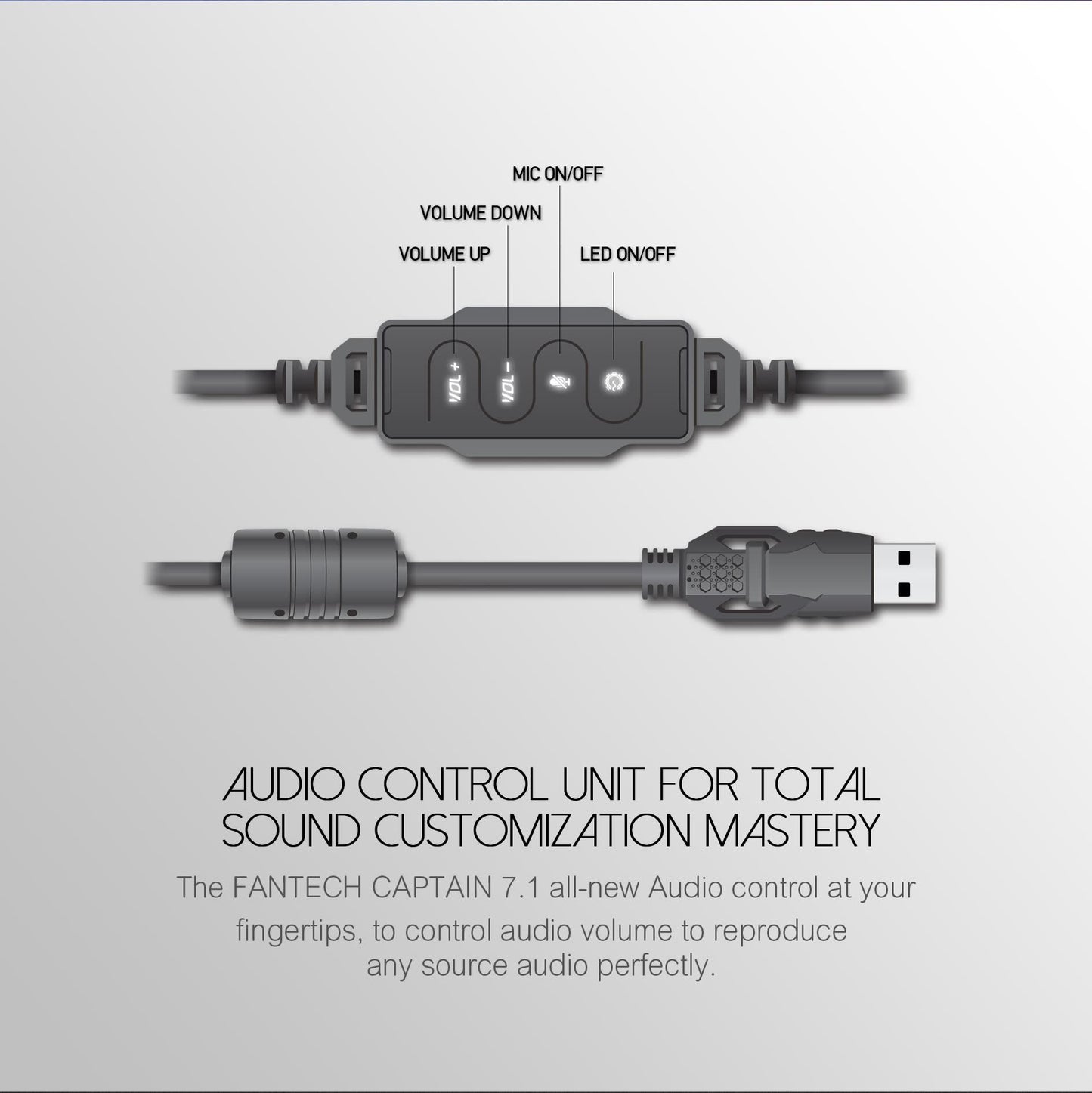 Professional Gaming Headset with LED Lights - Wired Gaming Headphones with Microphone