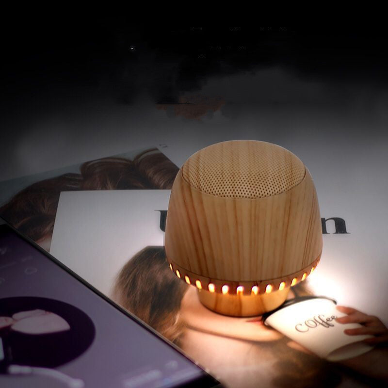 Mushroom-Shaped Bluetooth Speaker with LED Night Light - Portable TWS Audio Box