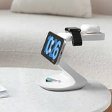 3-in-1 MagSafe Wireless Charging Phone Stand - Premium Magnetic Holder with Built-in Charger