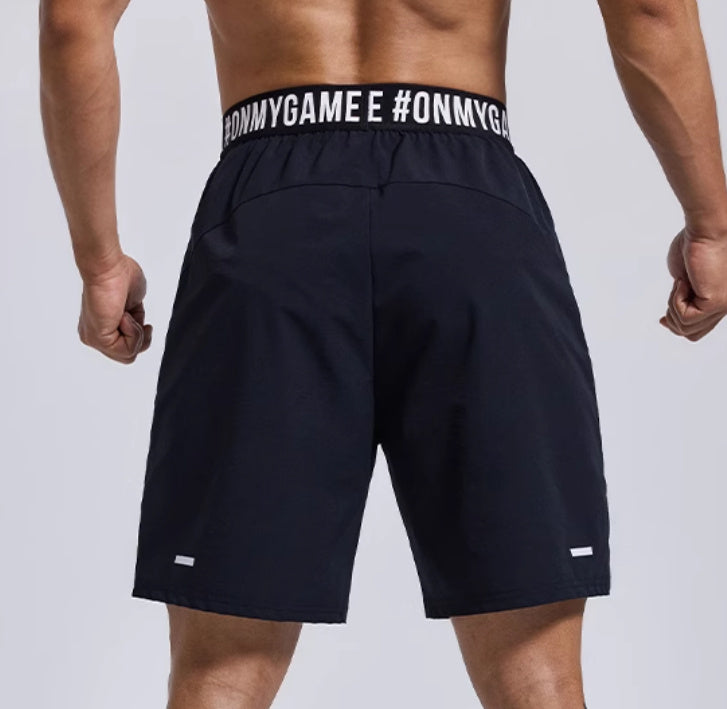 Athletic Men's Sports Shorts - Breathable Workout Cropped Pants