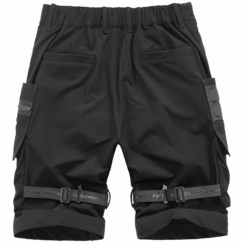 Athletic Quick-Dry Black Shorts - Lightweight Summer Sports Shorts for Men