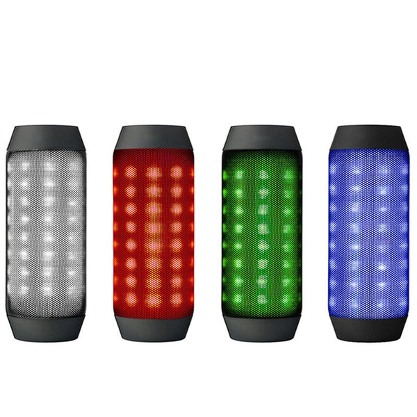 Wireless Bluetooth Speaker with Extra Bass & LED Lights - Portable Audio System