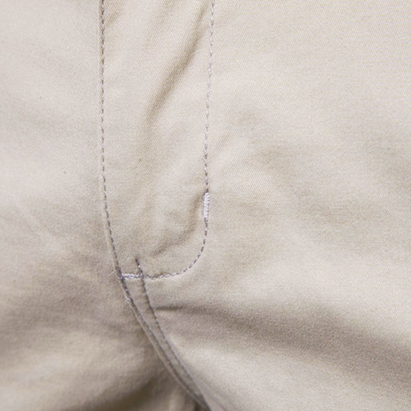 Casual Cotton Cropped Pants - Straight Slim Fit Men's Summer Shorts