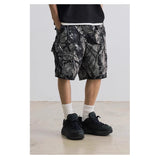 Men's Casual Straight-Leg Denim Shorts - Comfortable Mid-Waist Cotton Shorts