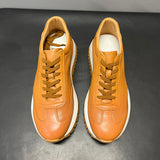 Premium Genuine Leather Men's Breathable Hollow Platform Casual Shoes - High-End Comfort & Style