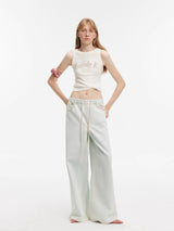 Luxury Brand Same Version Turkish Imported Washed Jeans Spring and Summer