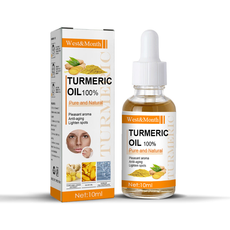 Huile essentielle de curcuma West&amp;Month pour le visage, anti-rides, lifting, réduction des imperfections, soin hydratant