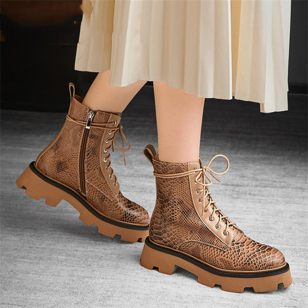 Premium Men's Vintage British Style Heightening Fashion Boots - Genuine Sheepskin with Side Zipper