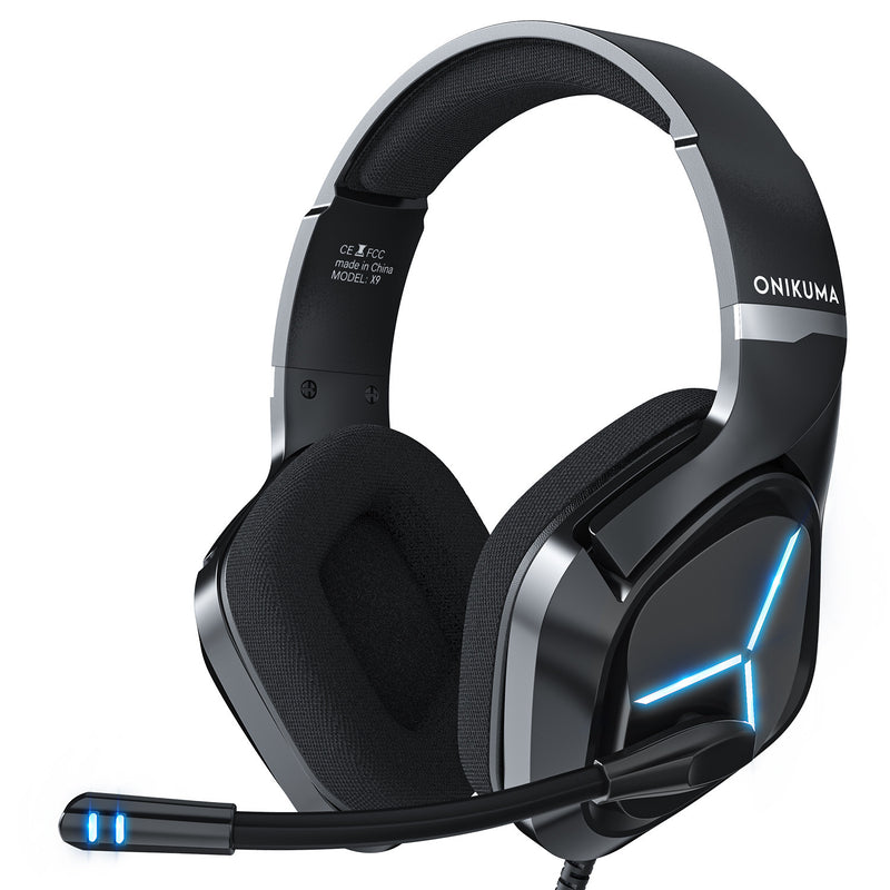 Professional Gaming Headset with Microphone - 50mm Drivers for PC PS4 Xbox