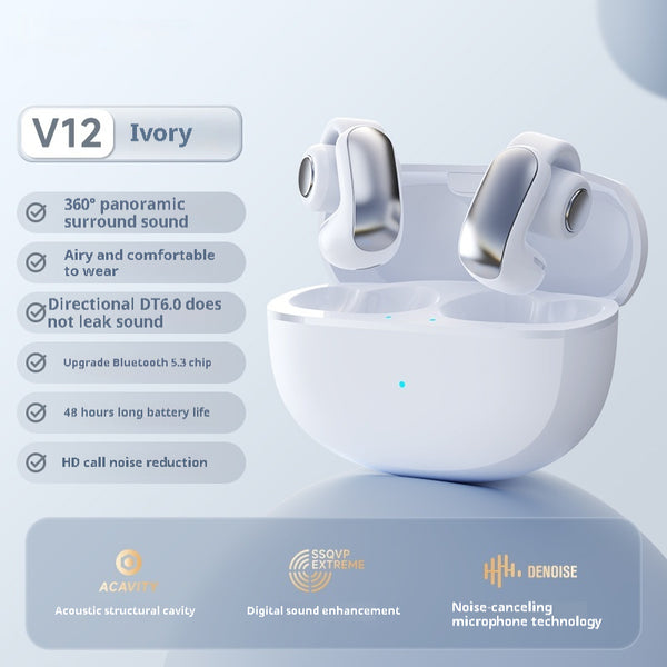 Revolutionary Bone Conduction Wireless Earphones - 65 Hour Battery Life