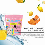 Turmeric Acid Cleansing Pad Gentle Cleansing Skin Care To Reduce Acne Face Brightening Delicate Pores
