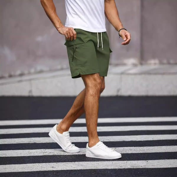 Comfortable Men's Summer Workwear Shorts - Loose Fit Plus Size Casual Shorts