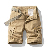 Japanese Style Workwear Cargo Pants - Pure Cotton Summer Shorts with Multiple Pockets