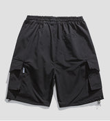 Korean Style Casual Cargo Shorts - Men's Loose Fit Summer Pants with Pockets