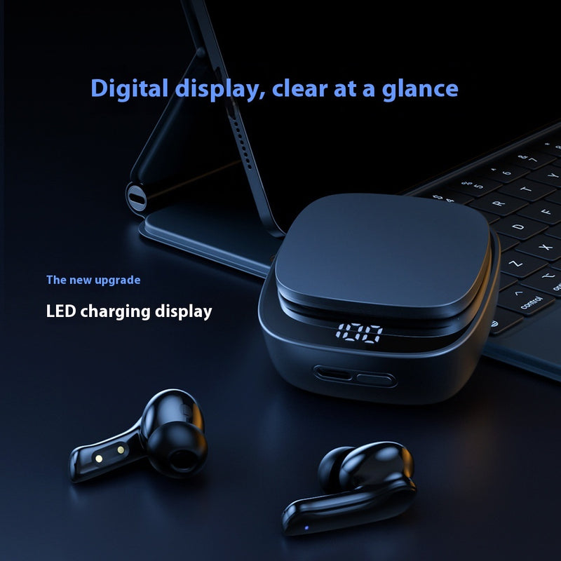 Advanced Wireless Bluetooth Headset XY16 - ANC ENC Noise Reduction with Dual Camera & Digital Display