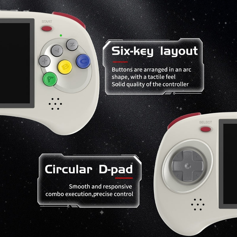 Retro Gaming Console - Dual System Classic Arcade Fighter