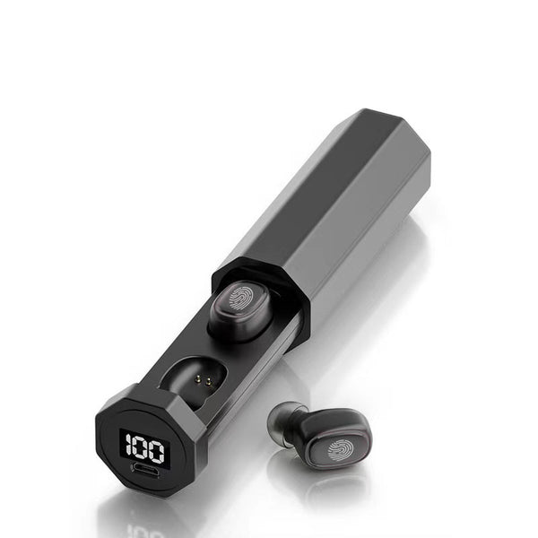 Wireless Bluetooth Earbuds with Digital Display - Gaming Low Latency Sports Headphones