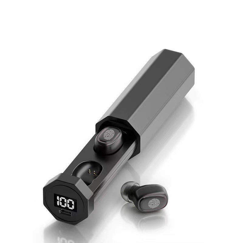 Wireless Bluetooth Earbuds with Digital Display - Gaming Low Latency Sports Headphones