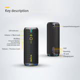 Waterproof Bluetooth Speaker - Portable Wireless Audio with Long Battery Life