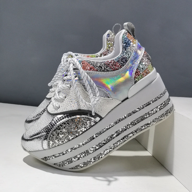 Stylish Breathable Mesh Platform Shoes