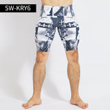 Professional Men's Swimming Trunks - Quick Dry Polyester Boxer Shorts for Training & Beach