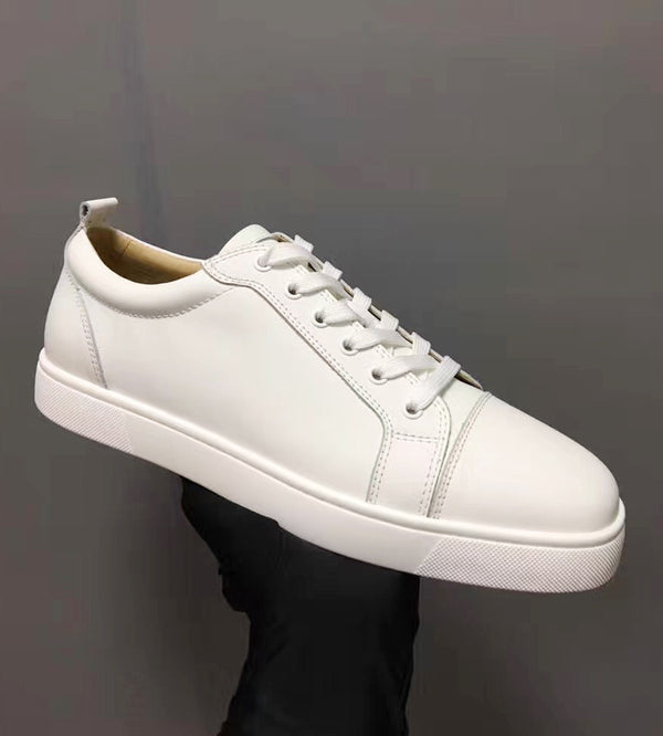 Premium Patent Leather Casual Couple Shoes - Breathable Flat Heel Sneakers