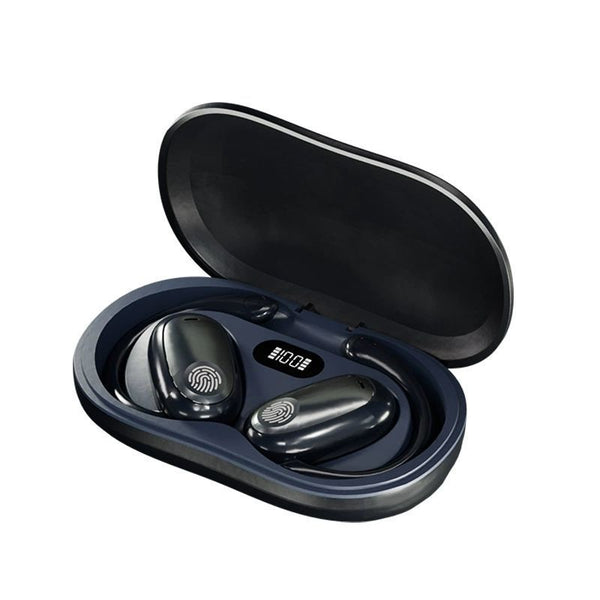 Wireless Bluetooth Bone Conduction Headphones - Open-Ear Sports Earbuds with Noise Reduction