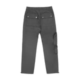 Professional Gray Multi-Pocket Cargo Overalls - Durable Straight-Leg Workwear