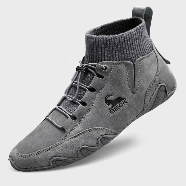 Premium Men's Winter Fleece Casual Shoes - Soft Bottom All-Match Warm Footwear