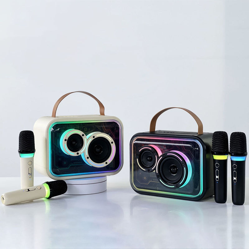 Premium RGB Bluetooth Karaoke Speaker - Portable Wireless Stereo with Colorful LED Lights