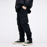 Contemporary Straight-Leg Overalls with Back Zipper Detail