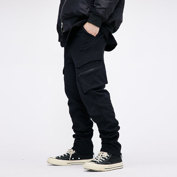 Contemporary Straight-Leg Overalls with Back Zipper Detail