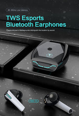 Luminous Gaming Bluetooth Headset - Low Latency Wireless Gaming Earbuds with LED Lights