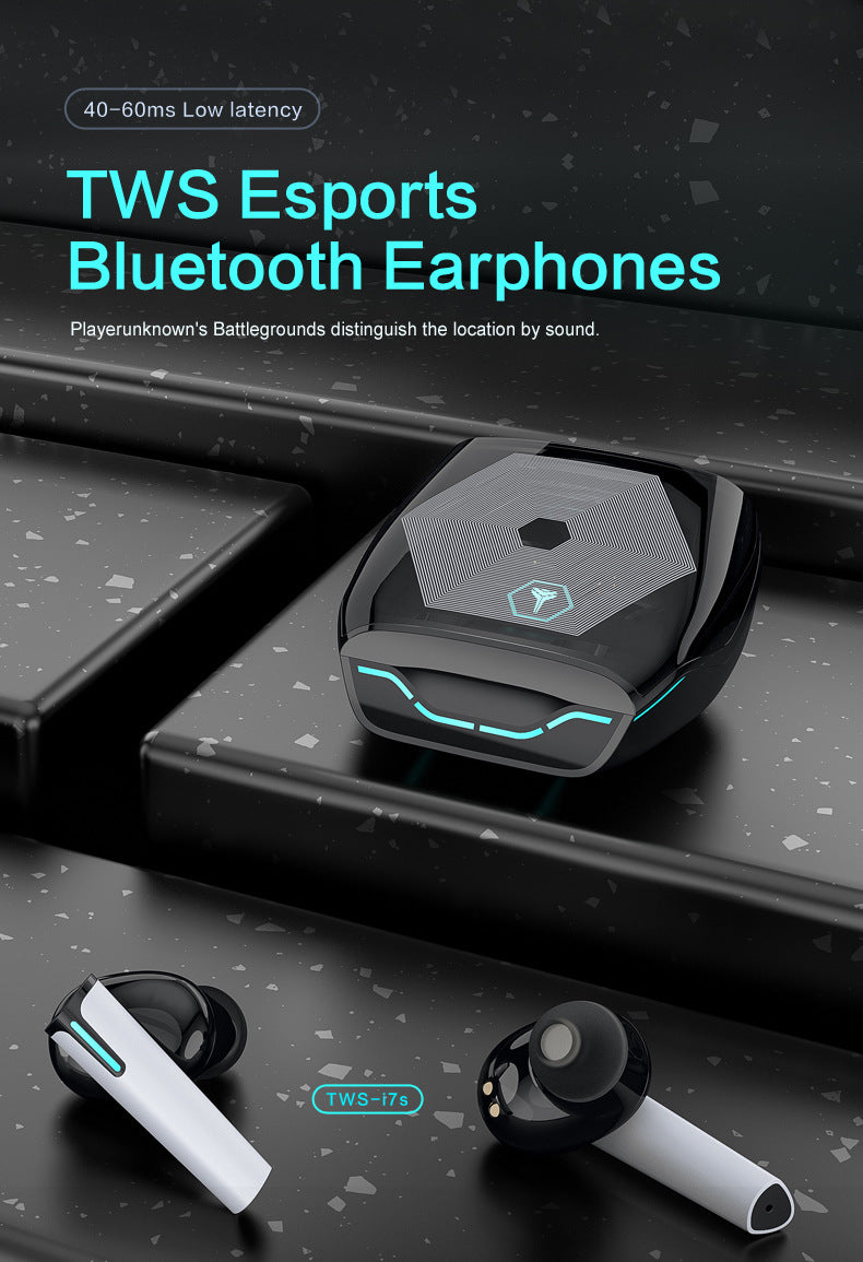 Luminous Gaming Bluetooth Headset - Low Latency Wireless Gaming Earbuds with LED Lights