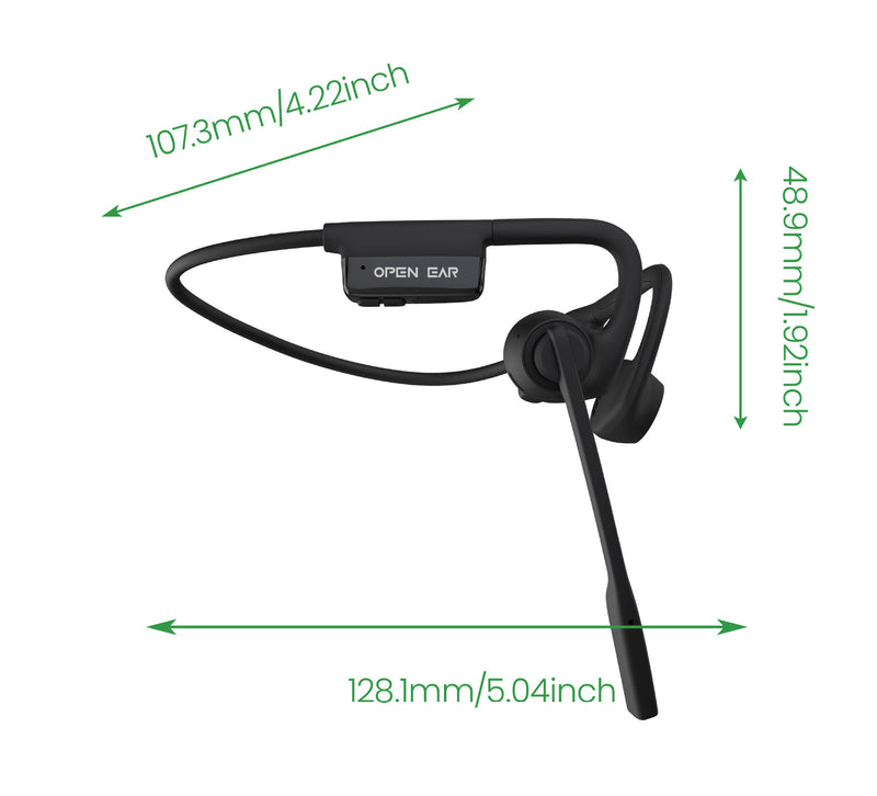 Advanced ENC Wireless Bone Conduction Bluetooth Headphones - Open Ear Design