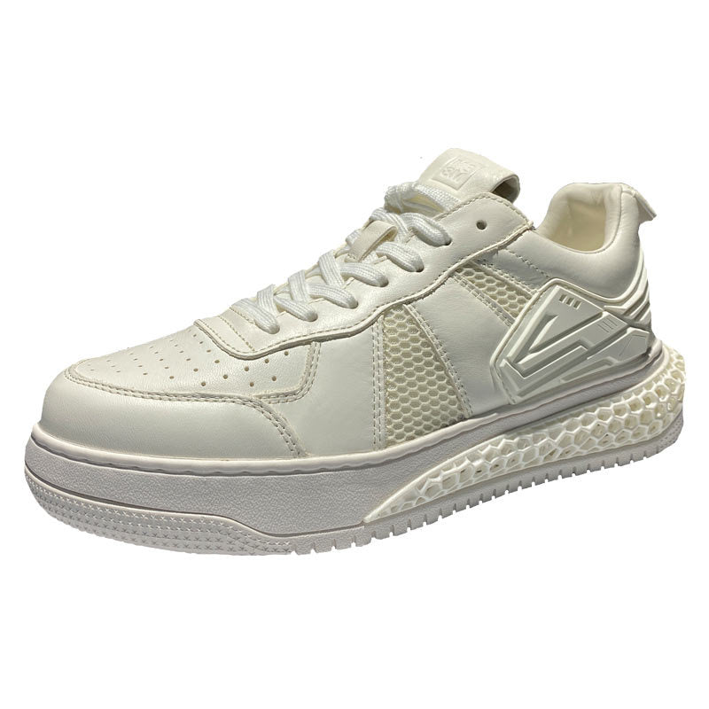 Sophisticated Leather Casual Shoes - Breathable Summer Footwear for Men