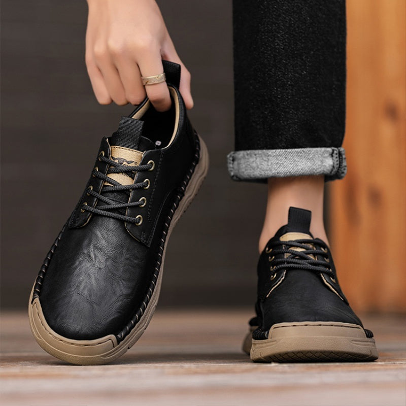 Premium Men's Vintage Business Casual Leather Shoes - Autumn Winter Collection