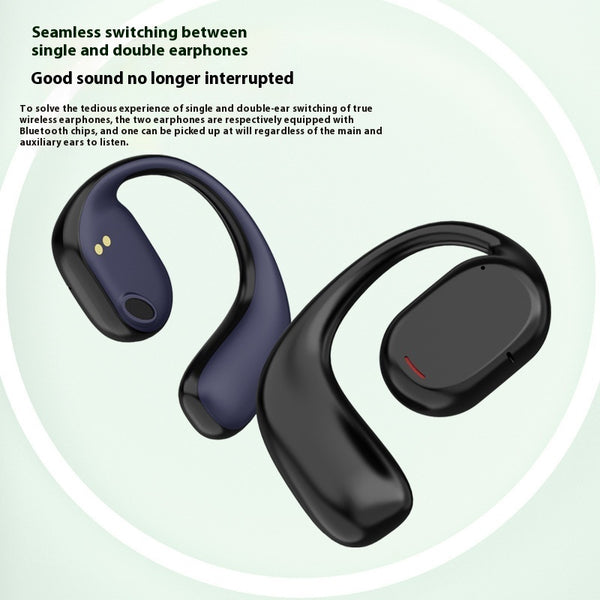 Advanced Bone Conduction Bluetooth Headset - Wireless Ear Hook Design for Sports & Daily Use