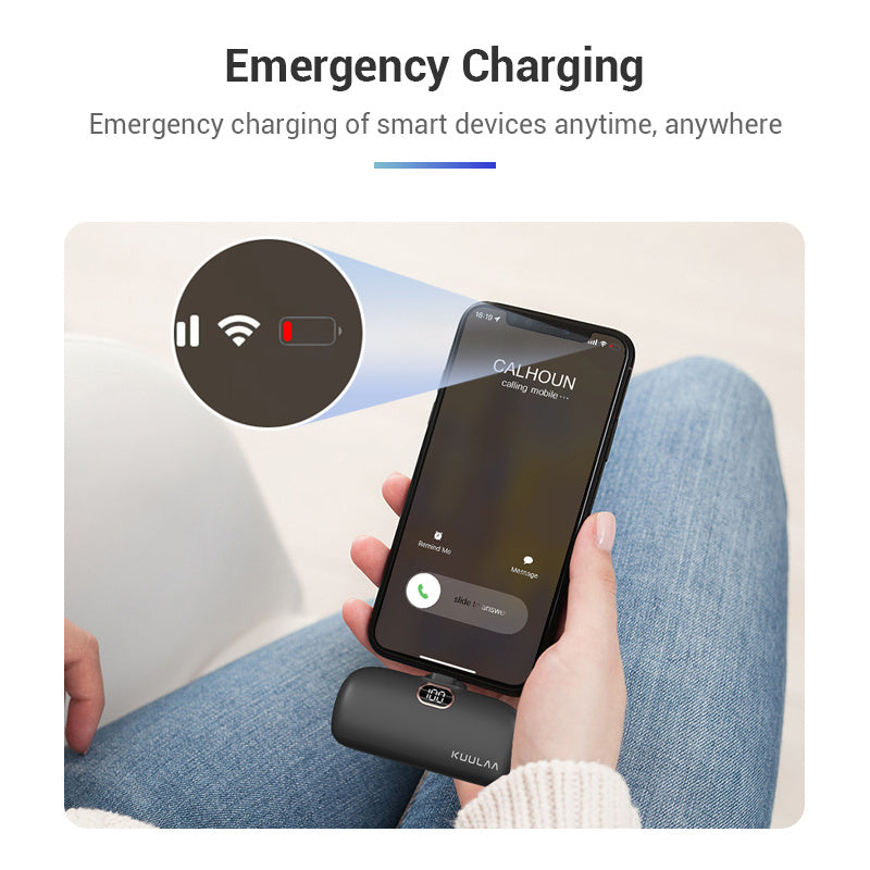 Pocket Portable Capsule Power Bank With Interface