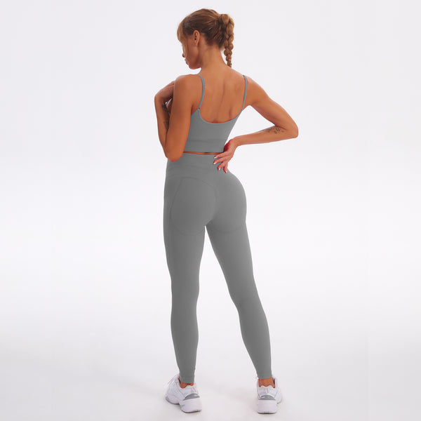 Premium Seamless Sports Set - Moisture-Wicking Yoga & Gym Wear