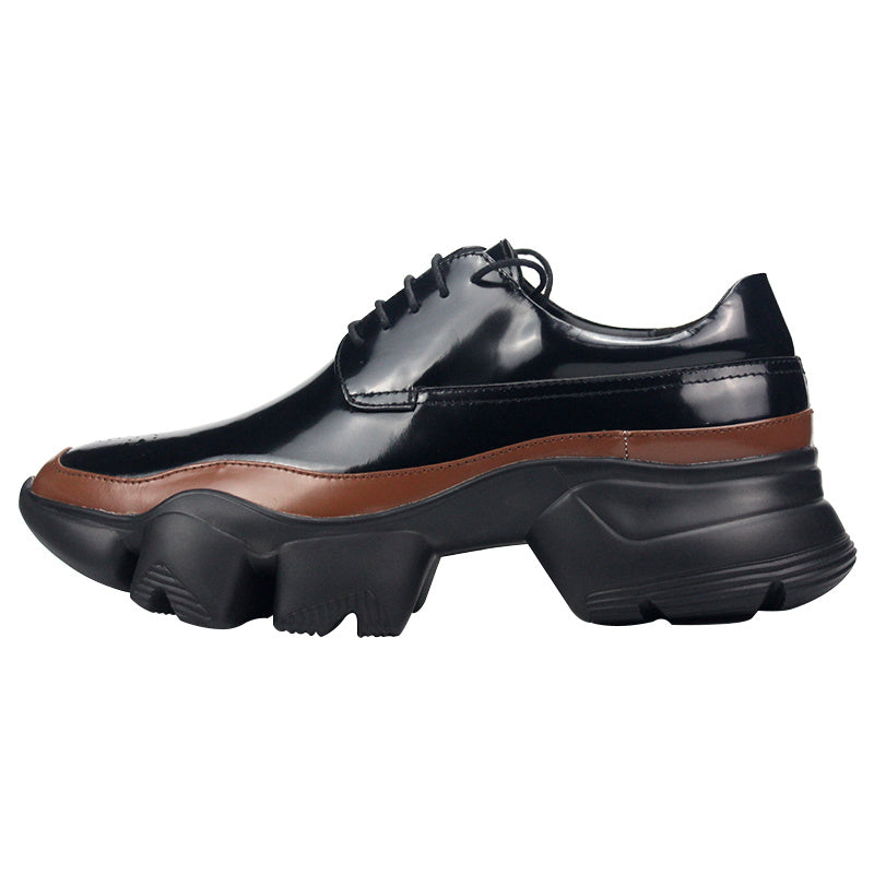 Sophisticated Handcrafted Leather Casual Shoes - Elevated Height Design