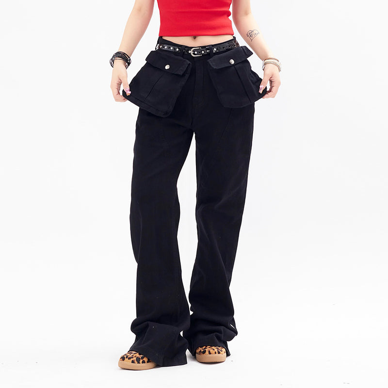 Stylish Bootcut Work Trousers - Cotton Blend Cargo Pants for Men & Women