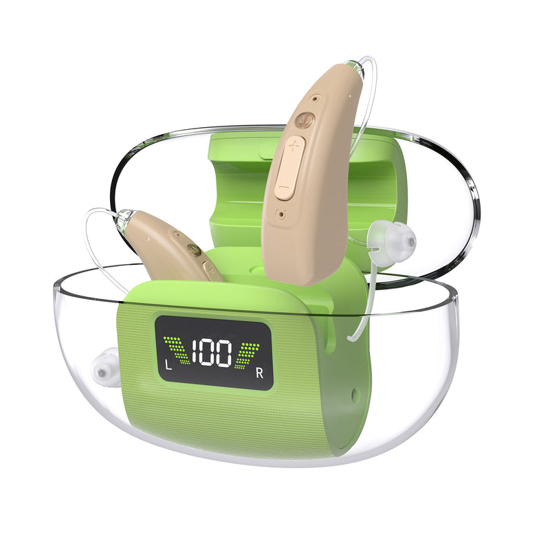 Advanced 16-Channel Digital Hearing Aid - Rechargeable Sound Amplifier for Seniors