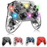 Illuminated Bluetooth Gaming Controller - Wireless Switch Pro Gamepad with Gyroscope & Dual Vibration