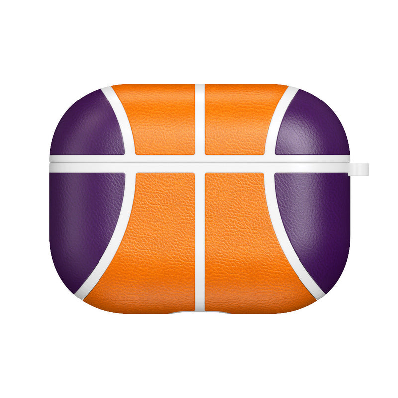 NBA Basketball Leather AirPods Pro Case - Handmade Protective Cover with Anti-Fall Design