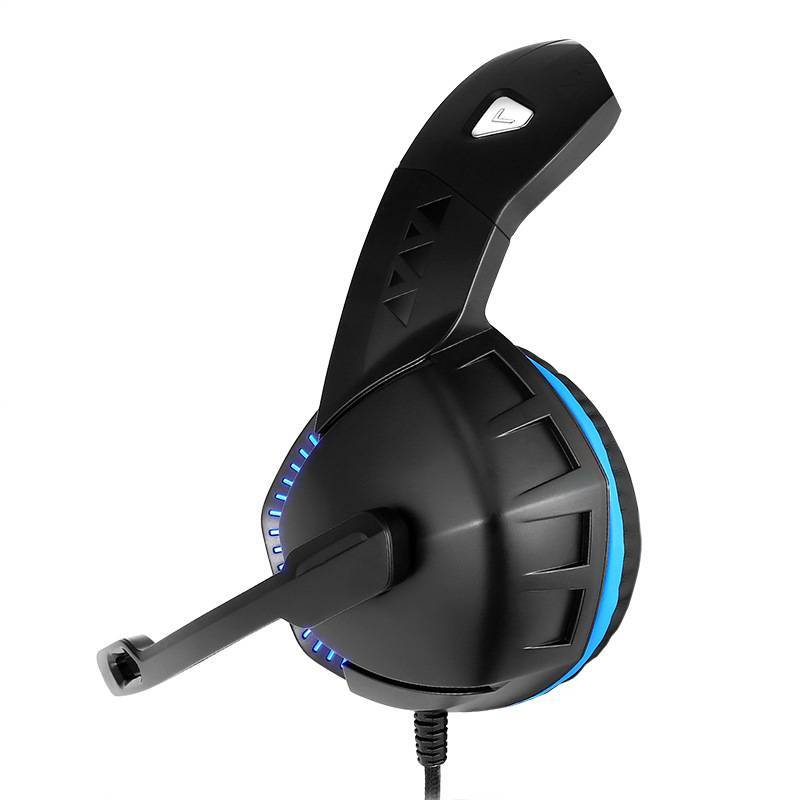 Professional Gaming Headset with Built-in Sound Card & Optical LED Lighting