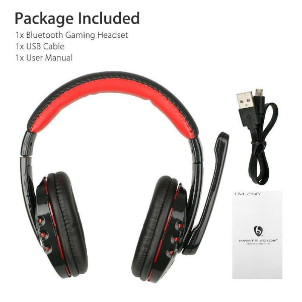 Premium Wireless Bluetooth Gaming Headset - High-Fidelity Stereo Sound