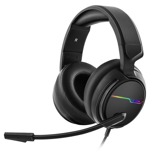 V10+ Gaming Headset with RGB Lighting - USB & 3.5mm Dual Interface Professional Gaming Headphones